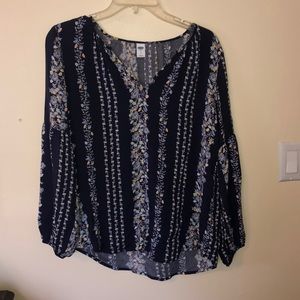 Floral print blouse